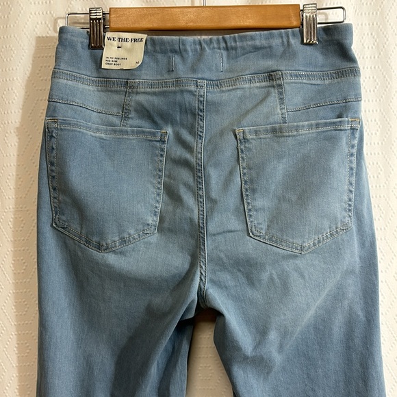FREE PEOPLE WE THE FREE IN MY FEELINGS CROPPED midrise FLARE bootcut JEANS NEW - Picture 11 of 13